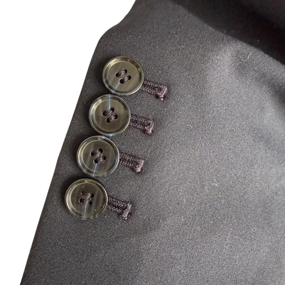 NWT ANN TAYLOR Factory Navy One Button Ladies Blazer, 8